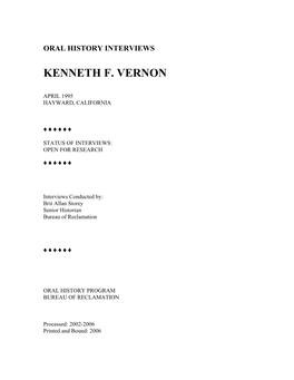 Kenneth F. Vernon