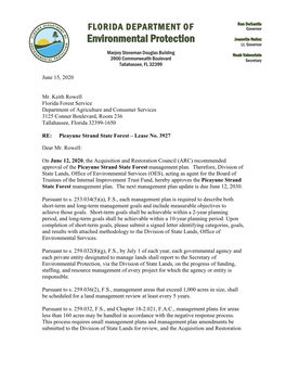 Picayune Strand State Forest Management Plan
