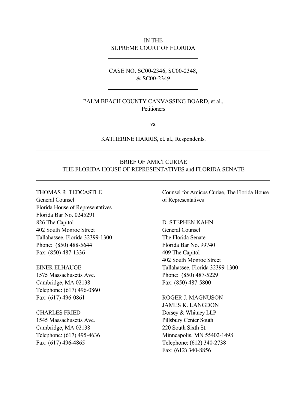 Amicus Brief Legislature