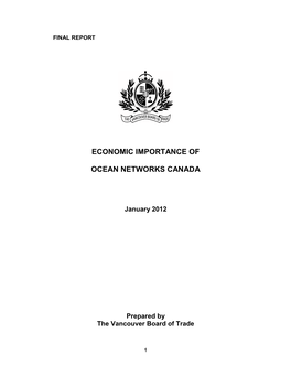 Vancouver Board of Trade Economic Impact