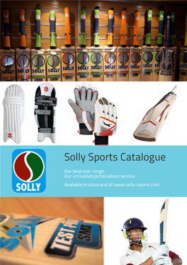Solly Sports Catalogue