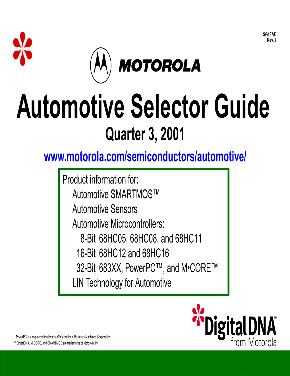 Automotive Selector Guide