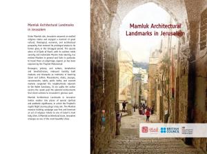 Mamluk Architectural Landmarks in Jerusalem