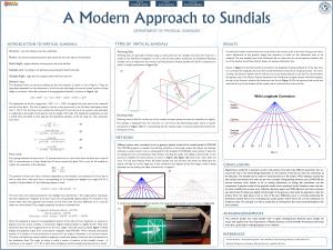 A Modern Approach to Sundial Design