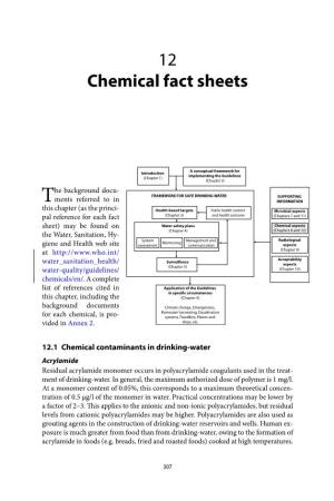 12 Chemical Fact Sheets