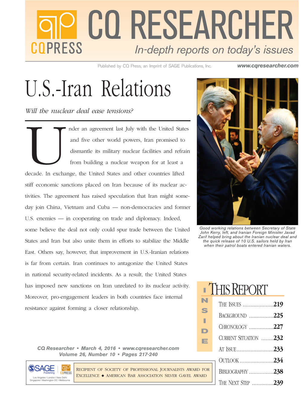 CQR U.S.-Iran Relations