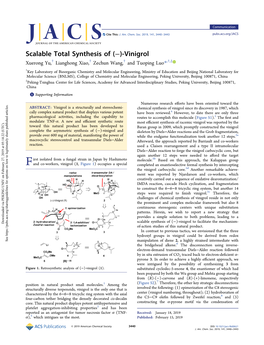 Scalable Total Synthesis of (−)-Vinigrol