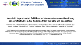 NSCLC): Initial Findings from the SUMMIT Basket Trial