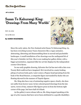 Susan Te Kahurangi King: ‘Drawings from Many Worlds’