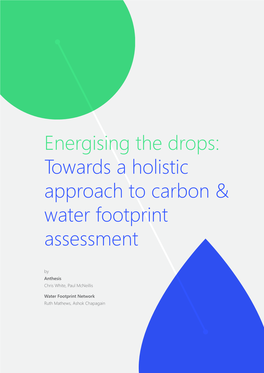Towards a Holistic Approach to Carbon & Water Footprint Assessment