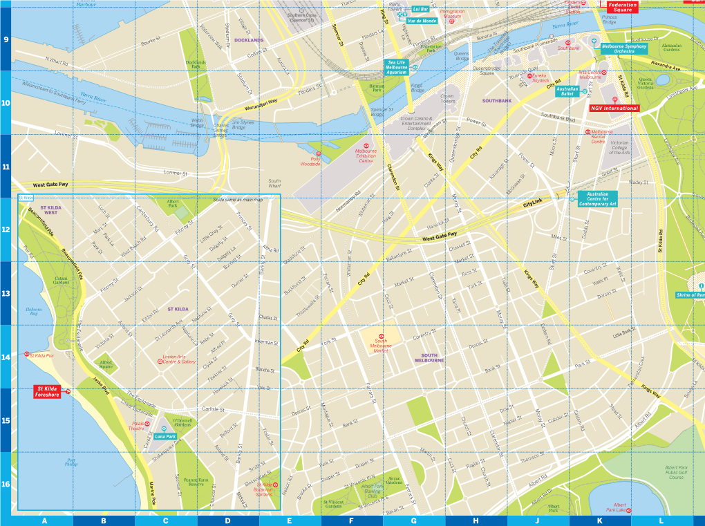 Melbourne City Map 1 Preview