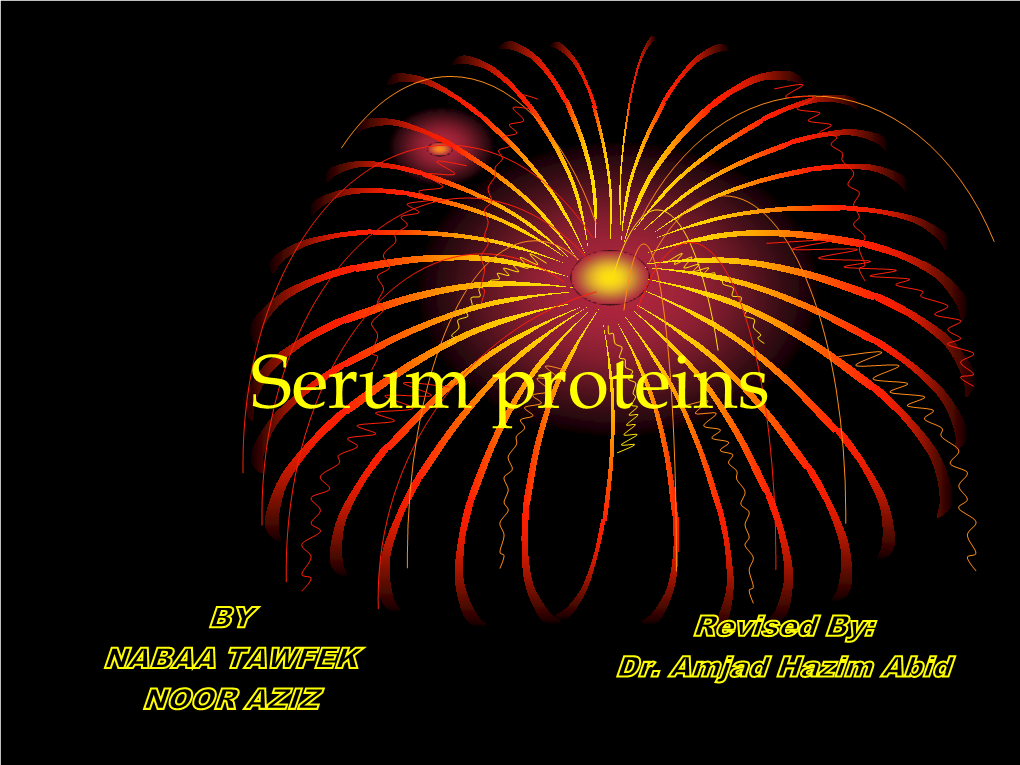Serum Proteins