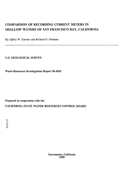 Comparison of Recording Current Meters in Shallow Waters of San Francisco Bay, California