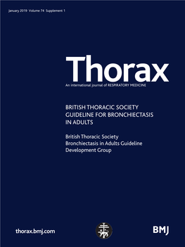 BTS Guideline for Bronchiectasis in Adults Has Been Endorsed By