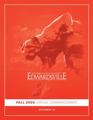 Download the Fall 2020 Virtual Commencement Program