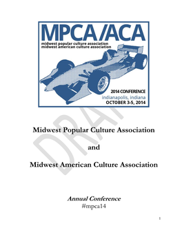 Midwest Popular Culture Association and Midwest American Culture