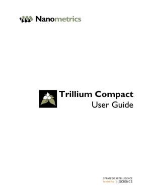 Trillium Compact User Guide © 2015 Nanometrics Inc