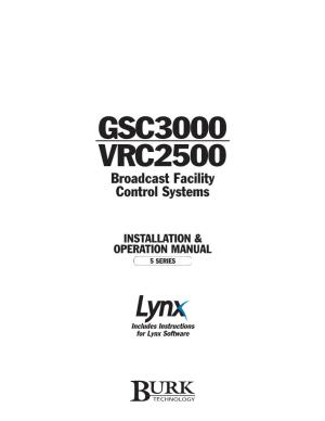 GSC3000, VRC2500 Manual