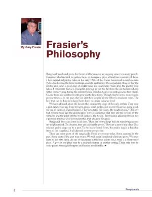 Frasier's Philosophy