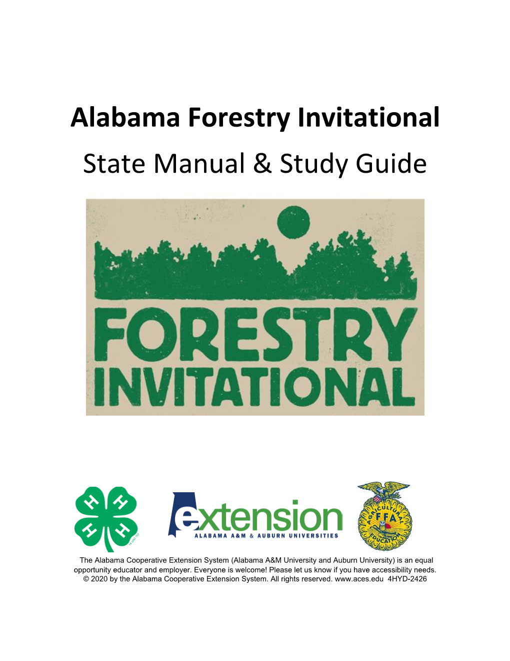 Alabama Forestry Invitational State Manual & Study Guide
