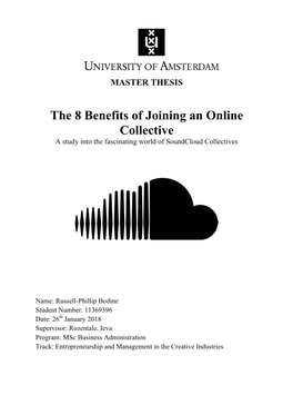 The 8 Benefits of Joining an Online Collective a Study Into the Fascinating World of Soundcloud Collectives