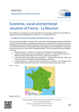 Economic, Social and Territorial Situation of France - La Réunion