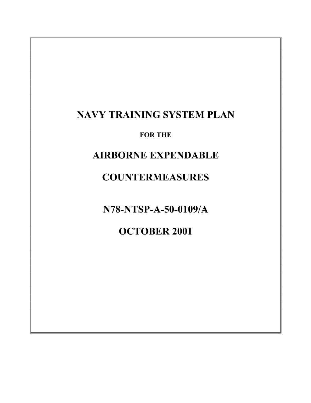 Airborne Expendable Countermeasures N78-Ntsp-A-50