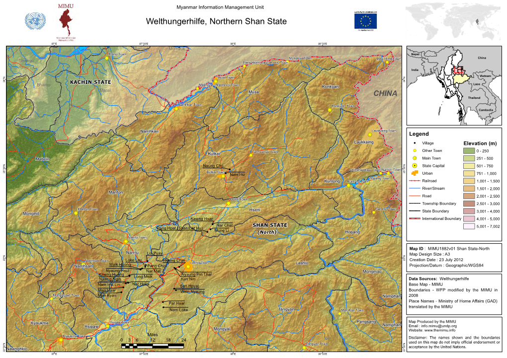 Welthungerhilfe, Northern Shan State