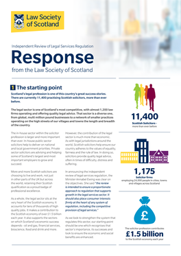 Response from the Law Society of Scotland