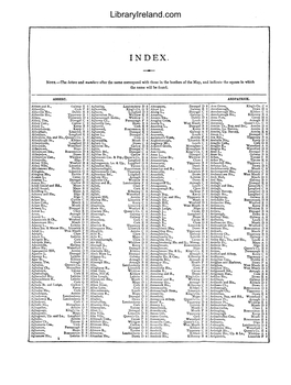 Irish Places Index