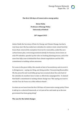 Energy Futures Network Paper No. 13