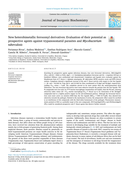Journal of Inorganic Biochemistry 187 (2018) 73–84