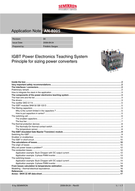 IGBT Power Electronics Teaching System
