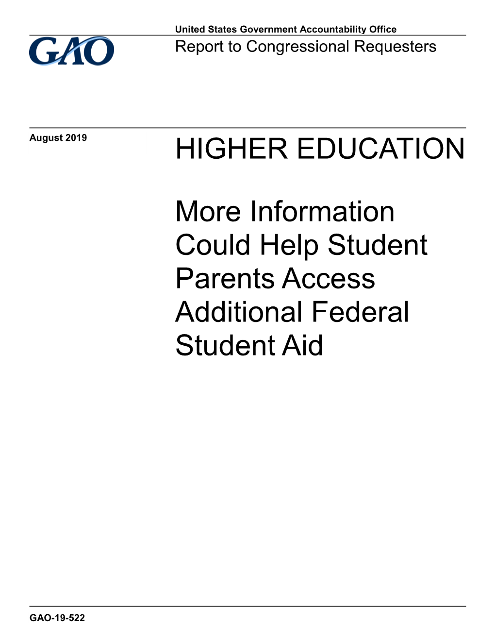 Student Parents Access Additional Federal Student Aid