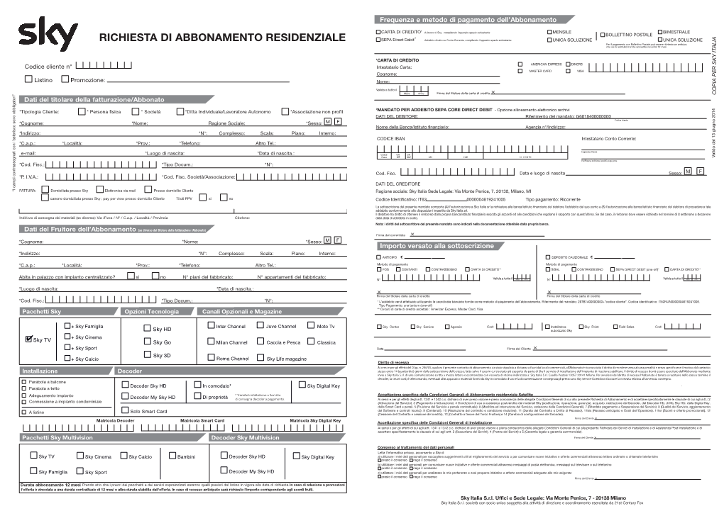 Contratto Residenziale