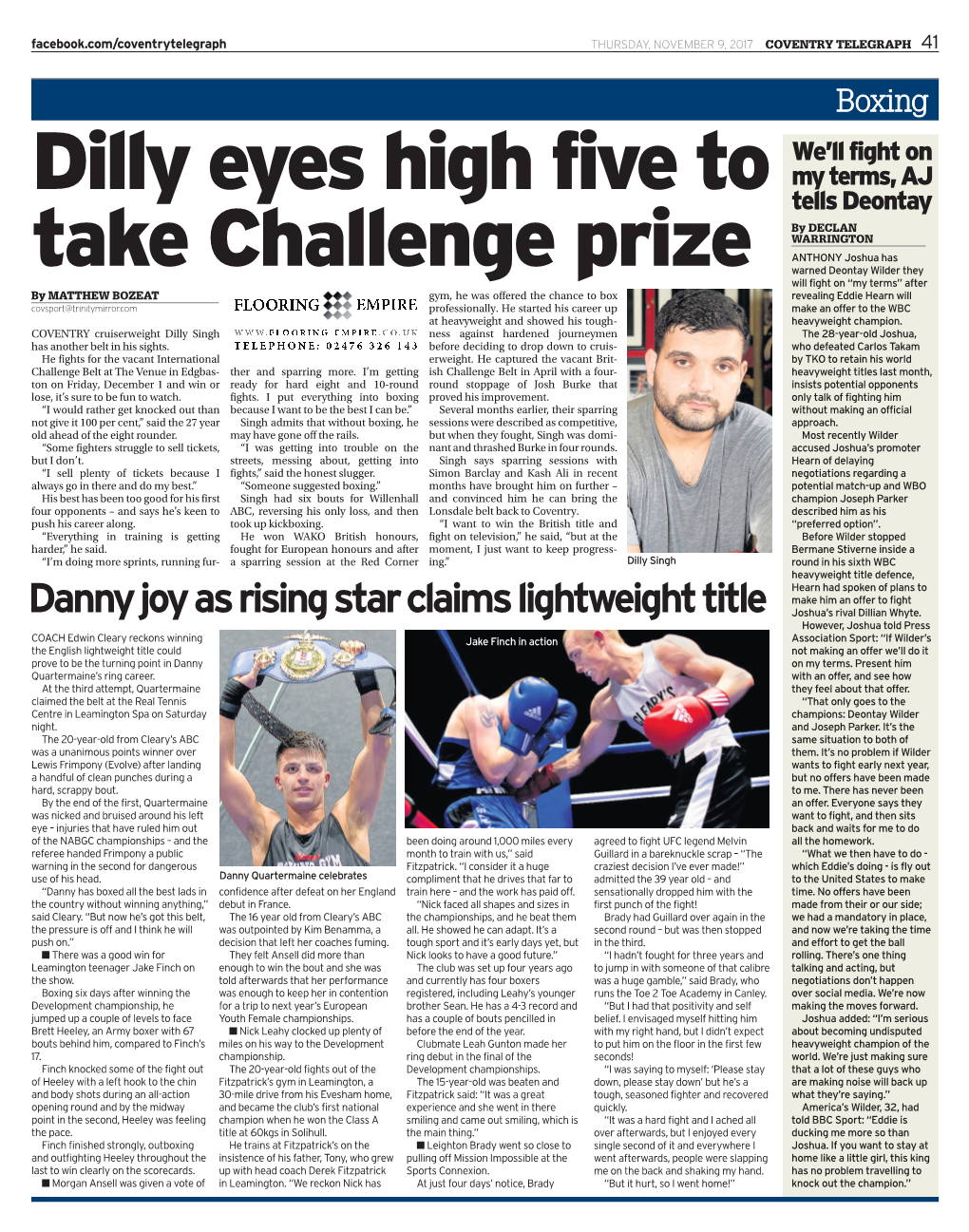 Dilly Eyes High Five to Take Challenge Prize