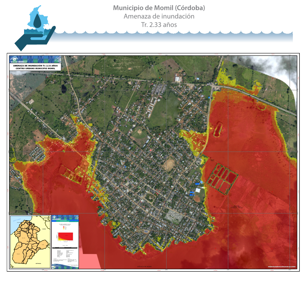 Municipio De Momil (Córdoba) Amenaza De Inundación Tr. 2.33 Años