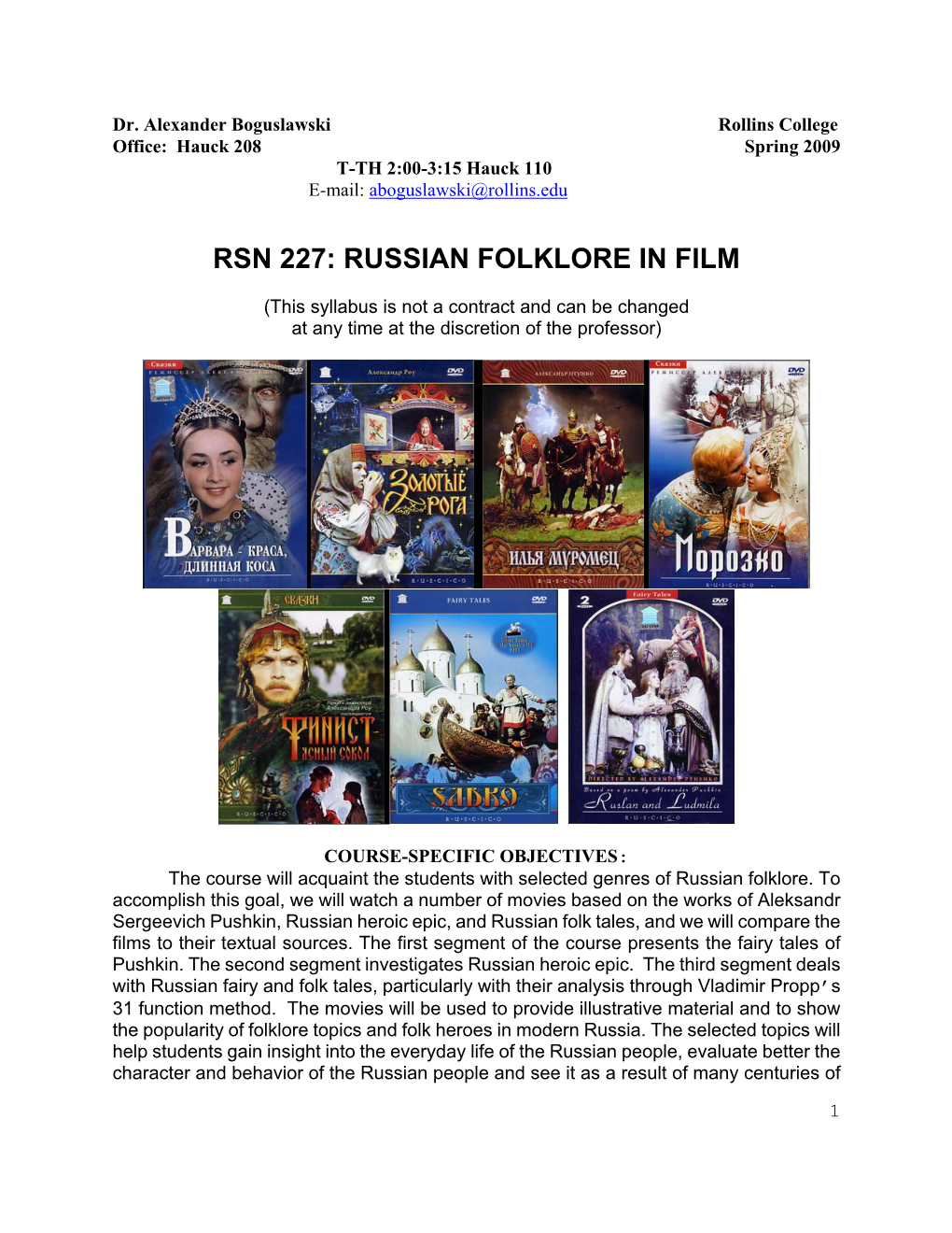 Russian Folklore in Film