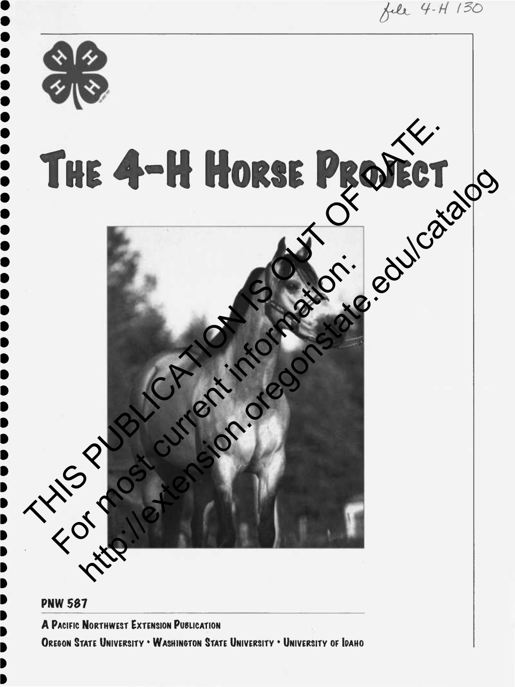 The 4-H Horse Projectdate