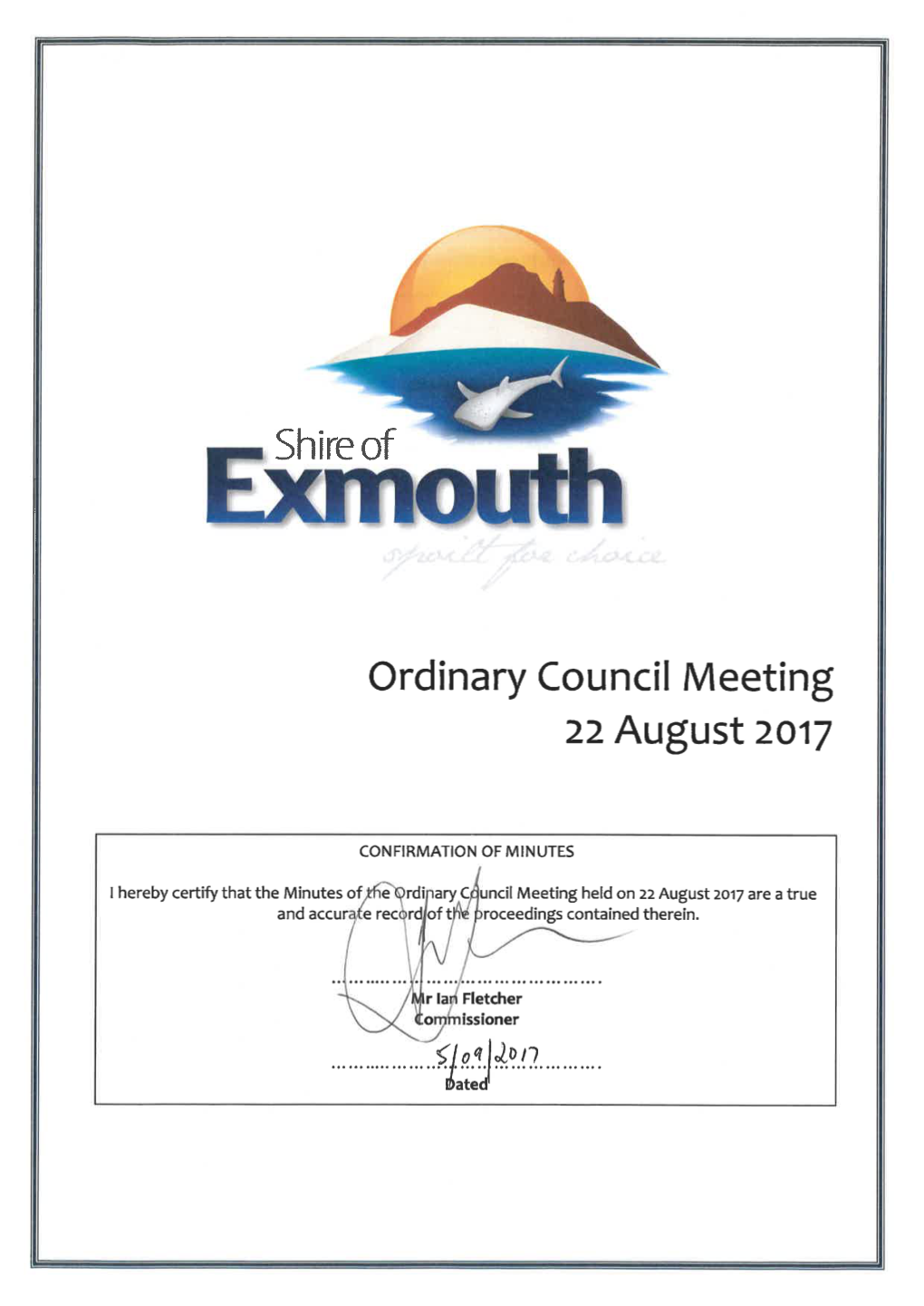 Ordinary Council Meeting Minutes