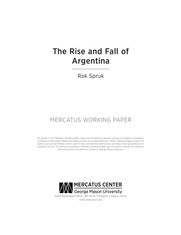 The Rise and Fall of Argentina