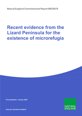 NECR279 Edition 1 Recent Evidence from the Lizard Peninsula for The