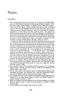 CHAPTER I I. for a Contemporary British Account See, W. W. Hunter