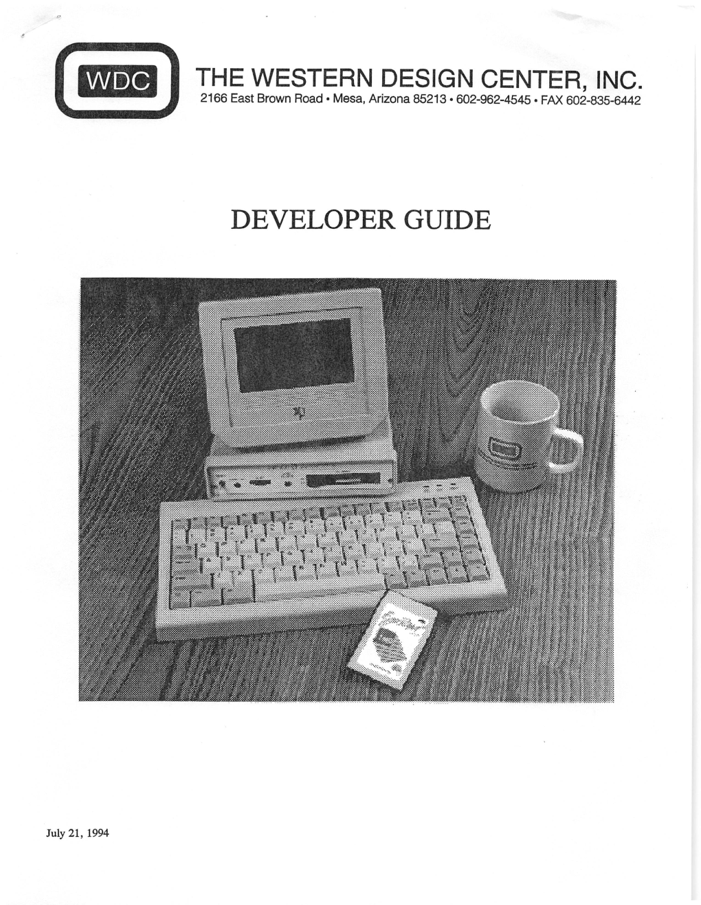 Wdc Developer Guide