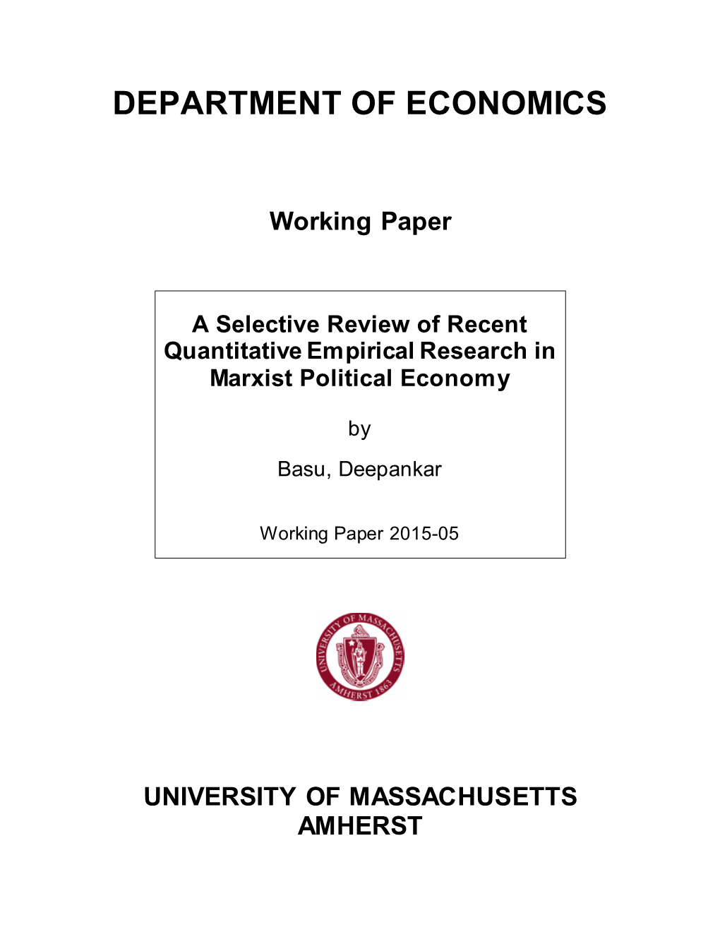 A Selective Review of Recent Quantitative Empirical Research in Marxist Political Economy