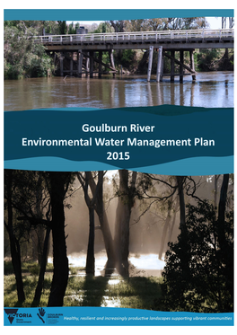 Goulburn River Environmental Water Management Plan