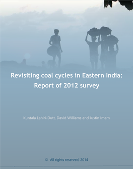 Revisiting Coal Cycles in Eastern India: Report of 2012 Survey