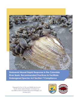Dreissenid Mussel Rapid Response in the Columbia River Basin: Recommended Practices to Facilitate Endangered Species Act Section 7 Compliance