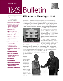 IMS Annual Meeting at JSM
