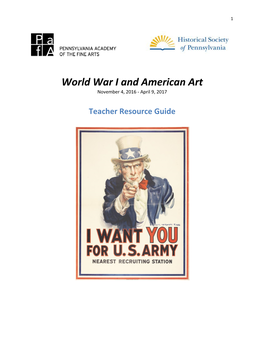 World War I and American Art November 4, 2016 - April 9, 2017